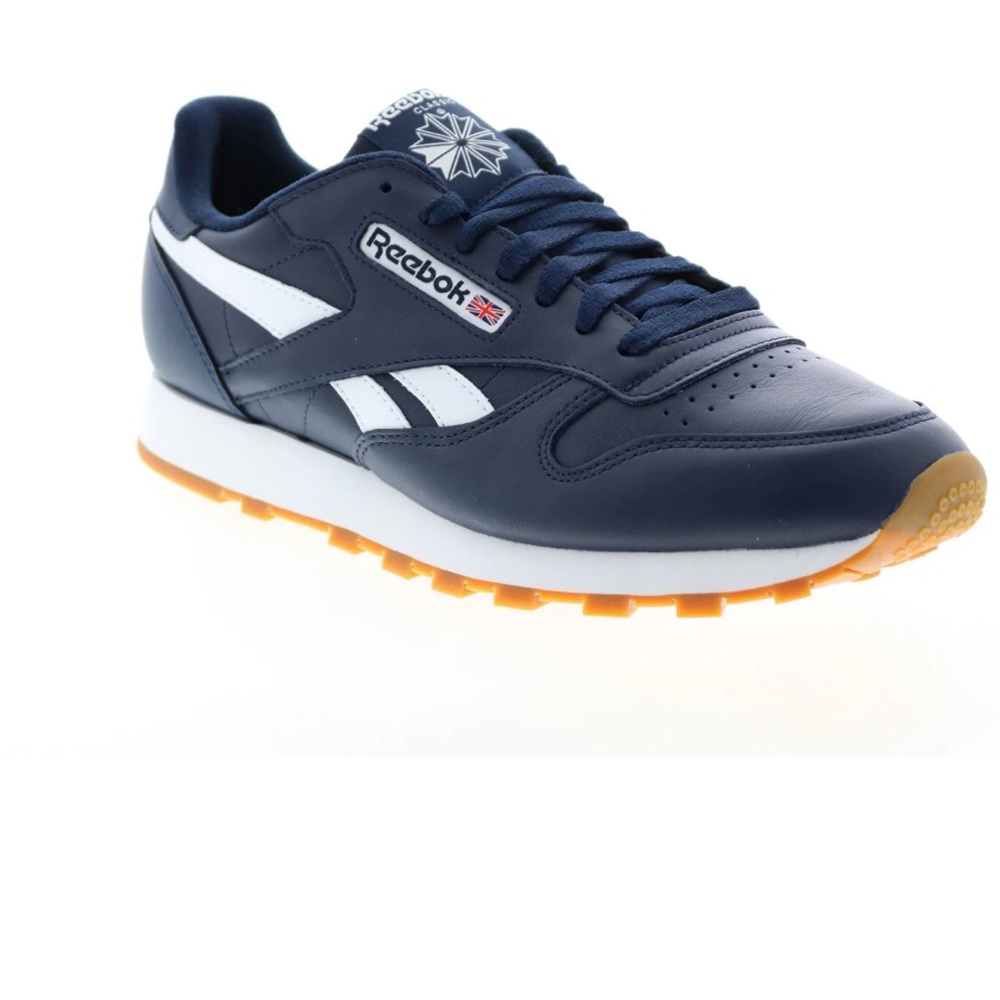 AUTHENTIC NIB Reebok Classic Leather MEN'S Navy GumZ